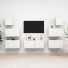 Ensemble de meubles TV 7 pcs Blanc Bois d'ingénierie 