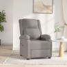 Fauteuil inclinable électrique Taupe Tissu 
