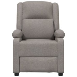 Fauteuil inclinable électrique Taupe Tissu 