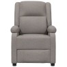 Fauteuil inclinable électrique Taupe Tissu 