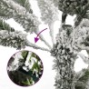 Sapin de Noël artificiel à charnières avec neige floquée 270 cm 