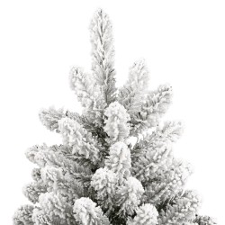Sapin de Noël artificiel à charnières avec neige floquée 270 cm 