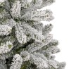 Sapin de Noël artificiel à charnières avec neige floquée 270 cm 