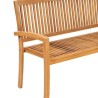 Banc de jardin empilable et coussin 159 cm Bois de teck massif 