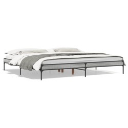 Cadre de lit sans matelas sonoma gris 200x200 cm 