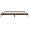 Cadre de lit sans matelas chêne marron 200x200 cm 