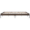 Cadre de lit sans matelas chêne marron 200x200 cm 