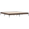Cadre de lit sans matelas chêne marron 200x200 cm 