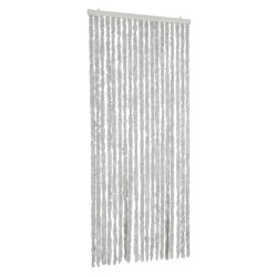 Rideau anti-mouches gris 56x185 cm chenille 