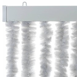 Rideau anti-mouches gris 56x185 cm chenille 