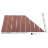 Panneau de clôture WPC 95x(105-180) cm Marron 
