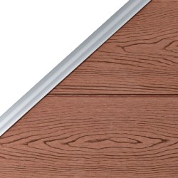 Panneau de clôture WPC 95x(105-180) cm Marron 