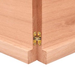 Dessus de table bois massif traité bordure assortie 