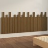 Tête de lit murale Marron miel 204x3x80 cm Bois massif de pin 