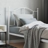 Tête de lit métal blanc 90 cm 