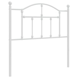 Tête de lit métal blanc 90 cm 