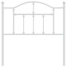 Tête de lit métal blanc 90 cm 
