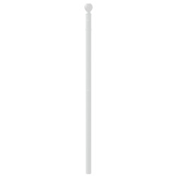 Tête de lit métal blanc 90 cm 