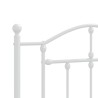 Tête de lit métal blanc 90 cm 