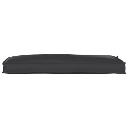 Coussin de palette pour banc noir 110 x 40 x 8 cm en tissu Oxford 