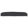 Coussin de palette pour banc noir 110 x 40 x 8 cm en tissu Oxford 