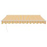 Auvent rétractable automatique jaune et blanc 3x2,5 m 