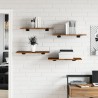 Étagères murales 4 pcs chêne fumé 60x30x1,5cm bois d'ingénierie 