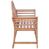Banc de jardin 127x58,5x92,5 cm Bois massif de teck 
