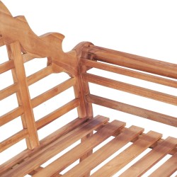 Banc de jardin 127x58,5x92,5 cm Bois massif de teck 