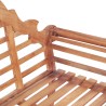 Banc de jardin 127x58,5x92,5 cm Bois massif de teck 