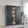 Classeur anthracite 105x40x180 cm acier 