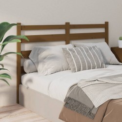 Tête de lit Marron miel 166x4x100 cm Bois massif de pin 