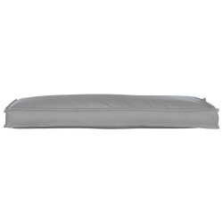 Coussin de palette pour banc gris 110x40x8 cm en tissu Oxford 
