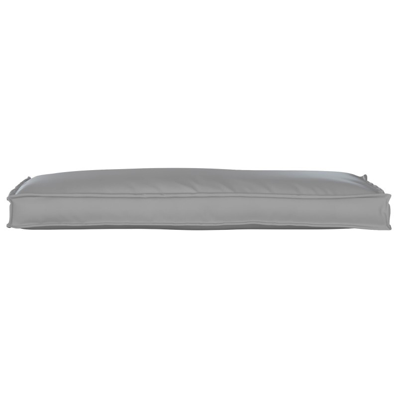 Coussin de palette pour banc gris 110x40x8 cm en tissu Oxford 