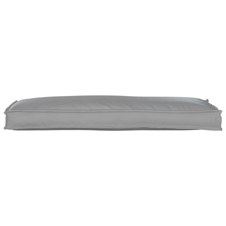 Coussin de palette pour banc gris 110x40x8 cm en tissu Oxford 