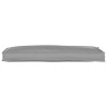 Coussin de palette pour banc gris 110x40x8 cm en tissu Oxford 