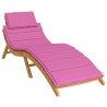 Coussin de chaise longue rose tissu oxford 
