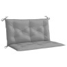Coussin de banc de jardin gris 100x(50+50)x7 cm tissu oxford 