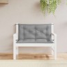 Coussin de banc de jardin gris 100x(50+50)x7 cm tissu oxford 