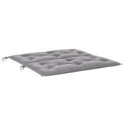 Coussin de banc de jardin gris 100x(50+50)x7 cm tissu oxford 