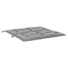 Coussin de banc de jardin gris 100x(50+50)x7 cm tissu oxford 