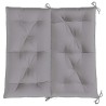 Coussin de banc de jardin gris 100x(50+50)x7 cm tissu oxford 