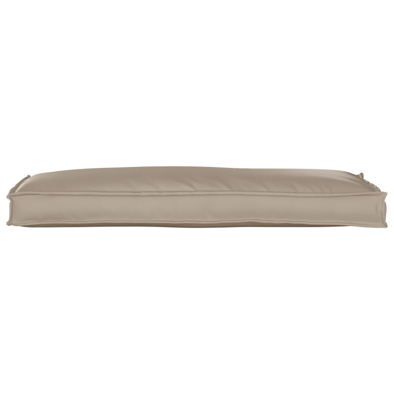 Coussin de palette pour banc Taupe 110x40x8 cm Tissu Oxford 