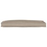 Coussin de palette pour banc Taupe 110x40x8 cm Tissu Oxford 