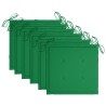 Chaises pliables d'extérieur lot de 6 et coussins Bois d'acacia 