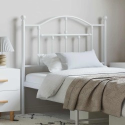 Tête de lit métal blanc 100 cm 