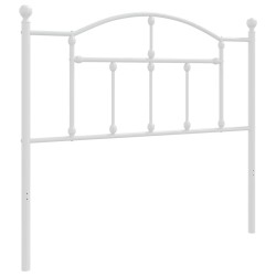 Tête de lit métal blanc 100 cm 