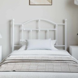 Tête de lit métal blanc 100 cm 