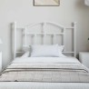 Tête de lit métal blanc 100 cm 