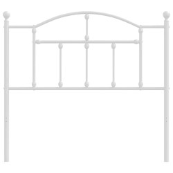 Tête de lit métal blanc 100 cm 